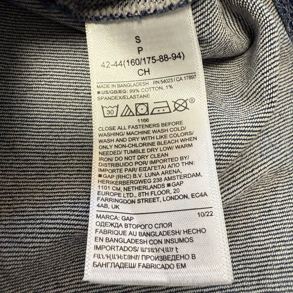 Gap Denim Mini Dress Western Womens Blue Jean Spaghetti Strap Y2K - Picture 12 of 12